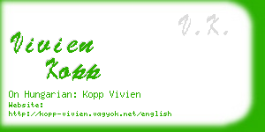 vivien kopp business card